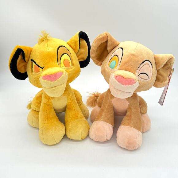 Disney The Lion King 30th Anniversary Simba & Nala Plush Stuffed Toy Set NEW - Picture 1 of 8